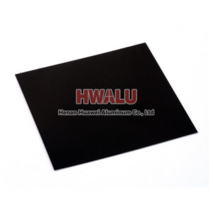 black anodized aluminum sheet plate