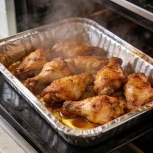 8011 Aluminum foil dinner plate is placed in the oven