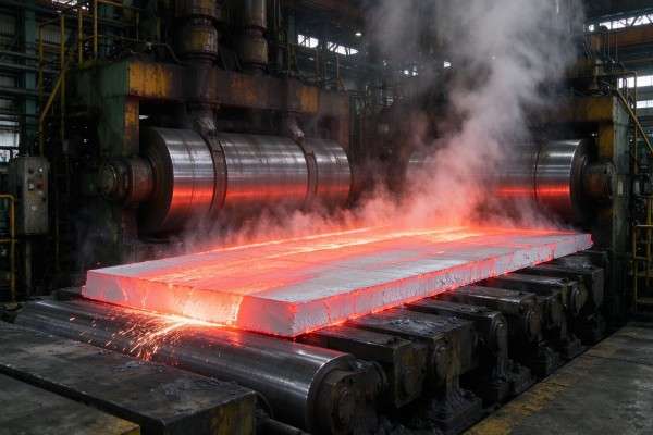 1060 la lamiera viene prodotta su una linea di laminazione a caldo pesante.