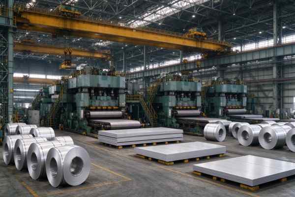 A large-capacity 1060 hot rolling manufacturing facility.