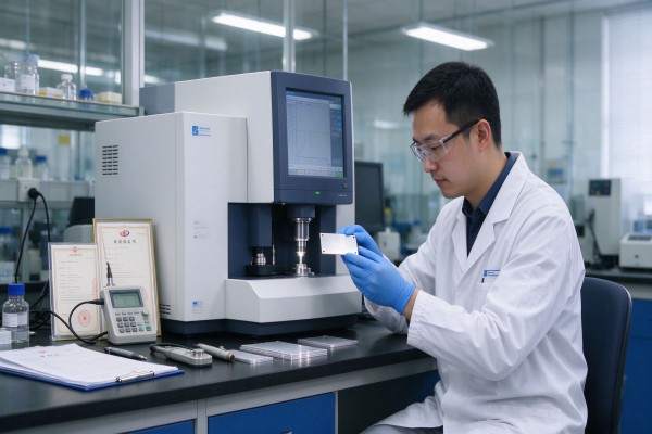 In-house spectrometry and mechanical verification.