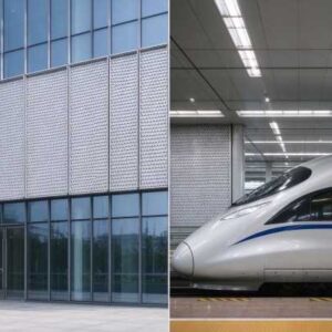5052 honeycomb panels in architecture and rail interiors.