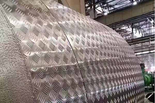 Pressed aluminum sheet coil