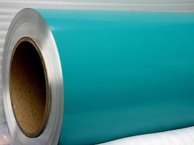 Arddangosfa coil alwminiwm wedi'i gorchuddio